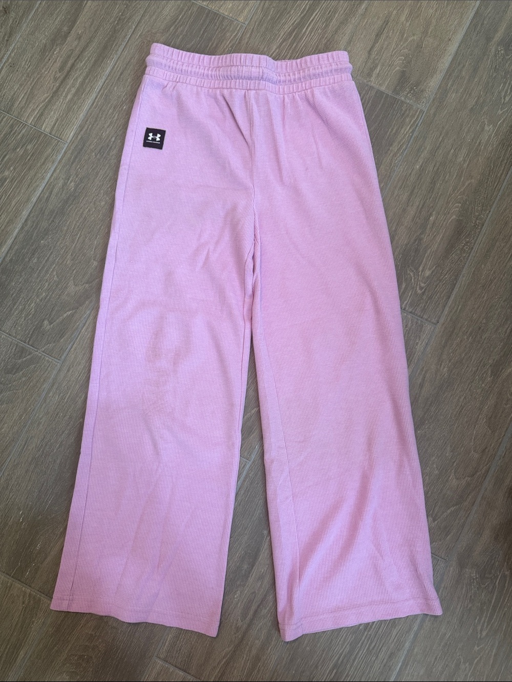 Under Armour Girls Pink Wide-Leg Pants